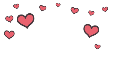 Şeffaf arkaplanda birçok kırmızı kalbin dijital png çizimi. İzole görüntü, aşk ve sevgililer günü..