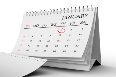 Saydam arkaplanda Ocak ayının olduğu takvim sayfasının dijital png illüstrasyonu. İzole görüntü, zaman ve planlama kavramı.