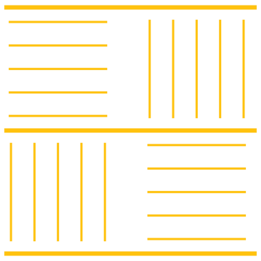 Şeffaf arkaplanda sarı soyut doğrusal şeklin dijital png illüstrasyonu. İzole görüntü, soyutlama ve şekil kavramı.