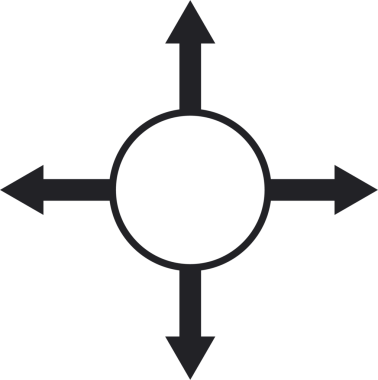 Şeffaf arkaplanda siyah okların dijital png çizimi. İzole görüntü, yön ve seçim kavramı.