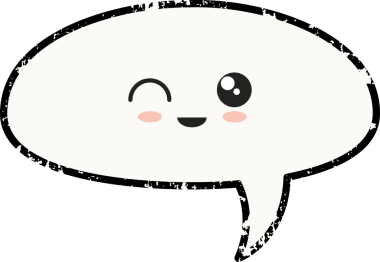 Gözleriyle konuşma baloncuğunun dijital png çizimi ve şeffaf arkaplanda gülümseme. İzole görüntü, mesaj ve iletişim.