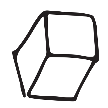 Şeffaf arkaplanda siyah küpün dijital png çizimi. İzole görüntü, yön ve şekil kavramı.