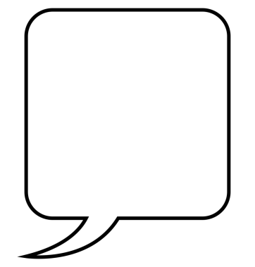 Şeffaf arkaplanda konuşma baloncuğunun dijital png çizimi. İzole görüntü, mesaj ve iletişim konsepti.