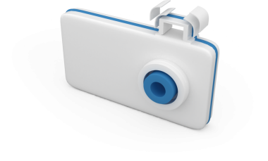 Şeffaf arkaplanda beyaz kameranın dijital png çizimi. İzole görüntü, fotoğrafçılık, hobi ve çalışma.