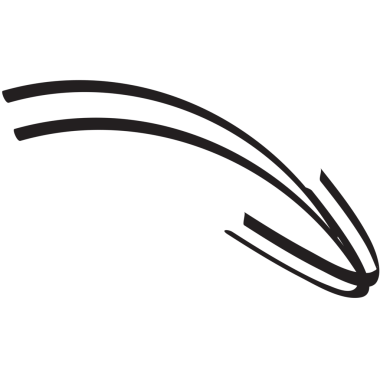 Şeffaf arkaplanda siyah okun dijital png çizimi. Ayrı görüntü, oklar, şekiller ve yönler.