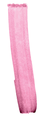 Şeffaf arka planda pembe el boyalı şeridin dijital png çizimi. Ayrı resim, resim, tasarım arkaplan ve maket.