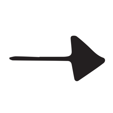 Şeffaf arkaplanda siyah okun dijital png çizimi. Ayrı görüntü, oklar, şekiller ve yönler.