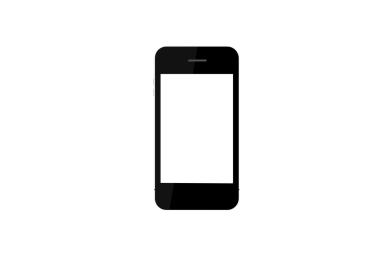 Saydam arkaplanda kopyalama alanı olan akıllı telefonun dijital png çizimi. İzole görüntü, teknoloji ve iletişim.