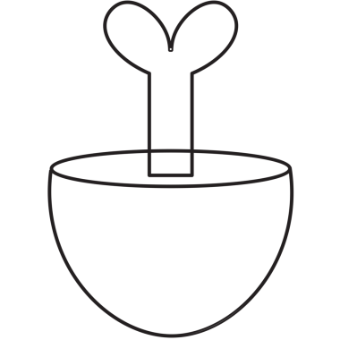 Şeffaf arkaplanda soyut şeklin dijital png çizimi. İzole görüntü, soyutlama ve şekil kavramı.