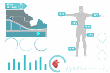 Saydam arkaplanda dijital arayüzün dijital png çizimi. İzole görüntü, hesaplama ve dijital arayüz kavramı.