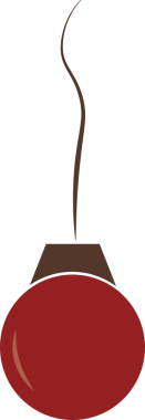 Şeffaf arkaplanda noel dekorasyonunun dijital png çizimi. İzole imaj, Noel ve gelenek kavramı.