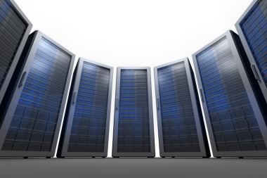 Şeffaf arkaplanda sunucu odasının dijital png çizimi. İzole resim, bilgisayar ve ağ kavramı.