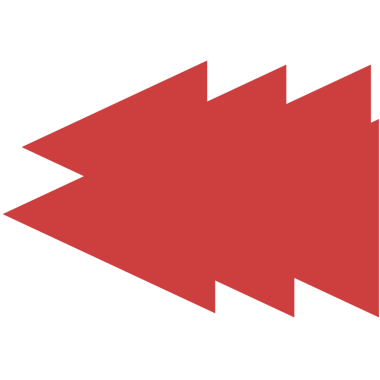 Şeffaf arkaplanda kırmızı sol okların dijital png çizimi. İzole görüntü, yön ve rota.