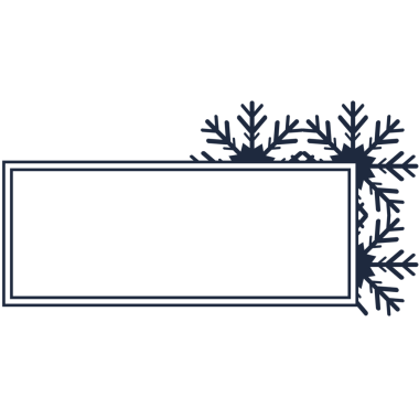 Çerçevenin kar taneleriyle dijital png çizimi ve şeffaf arkaplanda kopyalama alanı. Ayrı görüntü, soyut, şekiller ve desenler.