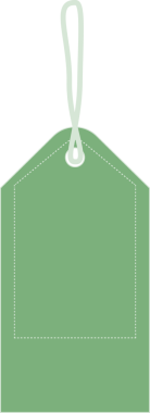 Şeffaf arkaplanda boş etiketin dijital png çizimi. İzole imaj, perakende ve alışveriş kavramı.