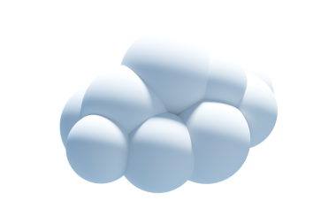 Şeffaf arkaplanda açık mavi bulutun dijital png çizimi. İzole görüntü, şekil, renk ve atmosferik fenomen kavramı.