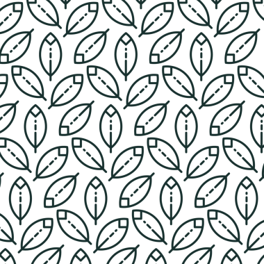 Şeffaf arkaplanda siyah yaprak deseninin dijital png çizimi. Ayrı görüntü, renk, şekil ve tasarım arkaplanı.