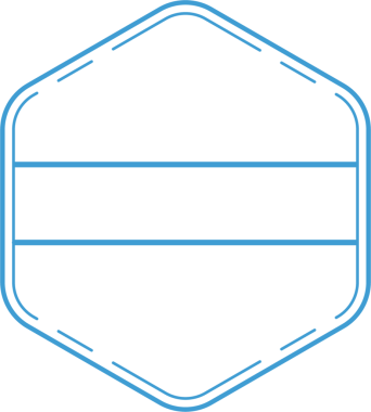 Şeffaf arkaplanda büyük mavi altıgenin dijital png çizimi. Ayrı resim, tasarım arkaplan, maket.