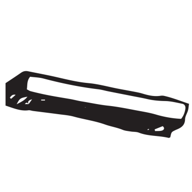 Şeffaf arkaplanda siyah şeklin dijital png çizimi. Ayrı görüntü, soyut, şekiller ve desenler.