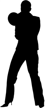 Saydam arkaplanda kadın siluetinin dijital png çizimi. İzole imaj, yaşam tarzı ve iş konsepti.