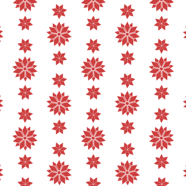 Şeffaf arkaplanda kırmızı çiçek desenlerinin dijital png çizimi. Ayrı görüntü, renk ve tasarım arkaplanı.