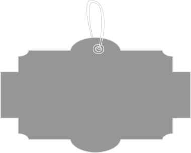 Saydam arkaplanda kopyalama alanı olan gri isim etiketinin dijital png çizimi. Ayrı görüntü, renk ve tasarım arkaplanı.