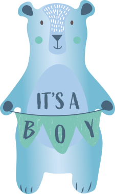 Saydam arkaplan üzerine yazılmış bir erkek metni olduğunu gösteren dijital bir png çizimi. İzole görüntü, aile ve doğum günü konsepti.