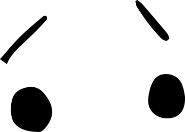 Şeffaf arka planda göz ve kaşların dijital png çizimi. İzole görüntü, sosyal medya ve iletişim.