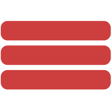 Şeffaf arkaplanda üç kırmızı yatay çizginin dijital png çizimi. Ayrı resim, tasarım arkaplan ve maket.