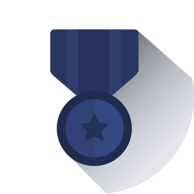 Şeffaf arkaplanda ödül sembolünün dijital png çizimi. İzole görüntü, başarı ve takdir kavramı.