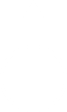 Saydam arkaplan üzerinde ok olan beyaz dairenin dijital png çizimi. İzole görüntü, yön, kavga, işaret.