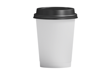 Şeffaf arka planda bir fincan kahvenin dijital png illüstrasyonu. İzole görüntü, yaşam tarzı ve rahatlama kavramı.