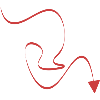 Şeffaf arkaplanda kırmızı okun dijital png çizimi. İzole görüntü, şekil ve sembol kavramı.