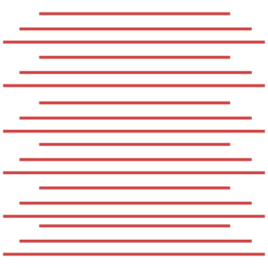 Şeffaf arkaplanda kırmızı soyut doğrusal şeklin dijital png çizimi. İzole görüntü, soyutlama ve şekil kavramı.