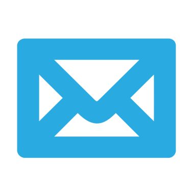 Şeffaf arkaplanda mavi zarfın dijital png çizimi. İzole resim, mesaj, iletişim ve bilgi.