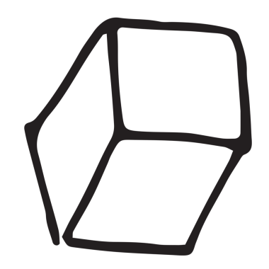 Şeffaf arkaplanda el çizimi kutusunun dijital png çizimi. Ayrı resim, depolama ve aktarma.