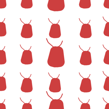 Şeffaf arkaplanda kırmızı desenlerin dijital png çizimi. İzole görüntü, desen, şekil ve sembol kavramı.