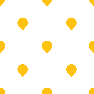 Saydam arkaplanda tekrarlanan sarı harita iğnelerinin dijital png çizimi. Ayrı resim, tasarım arkaplan ve maket.