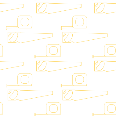 Şeffaf arkaplanda sarı testerelerin dijital png çizimi. İzole görüntü, araçlar ve şablon kavramı.