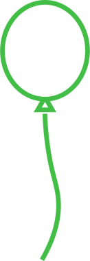 Şeffaf arkaplanda büyük yeşil balonun dijital png çizimi. İzole görüntü, kutlama, parti, doğum günü.