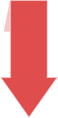 Şeffaf arkaplanda kırmızı okun dijital png çizimi. İzole görüntü, şekiller ve yön kavramı.