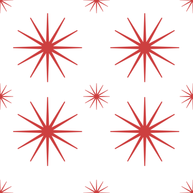 Kırmızı ince yıldızların dijital png çizimi şeffaf arkaplanda tekrarlandı. Ayrı resim, tasarım arkaplan ve maket.