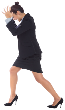 Saydam arka planda beyaz kadının dijital png fotoğrafı. İzole imaj, iş ve ofis kavramı.