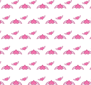 Şeffaf arkaplanda pembe kalp desenlerinin dijital png çizimi. Ayrı görüntü, renk ve tasarım arkaplanı.