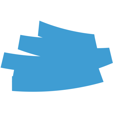 Şeffaf arkaplanda mavi soyut şeklin dijital png çizimi. İzole görüntü, soyutlama ve şekil kavramı.