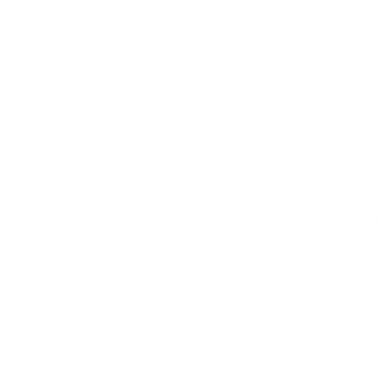 Şeffaf arkaplanda beyaz molekül dizilerinin dijital png çizimi. Ayrı görüntü, renk ve tasarım arkaplanı.