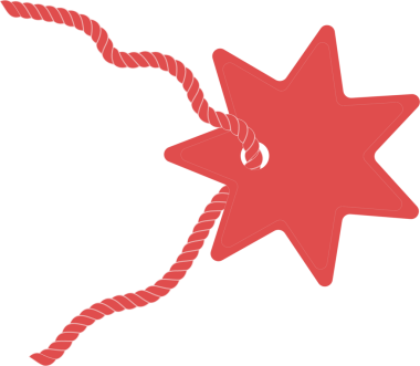 Şeffaf arkaplanda boş etiketin dijital png çizimi. İzole imaj, perakende ve alışveriş kavramı.