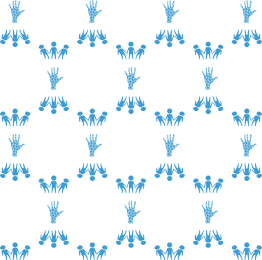 Şeffaf arkaplanda mavi desenlerin dijital png çizimi. İzole görüntü, desen, şekil ve sembol kavramı.