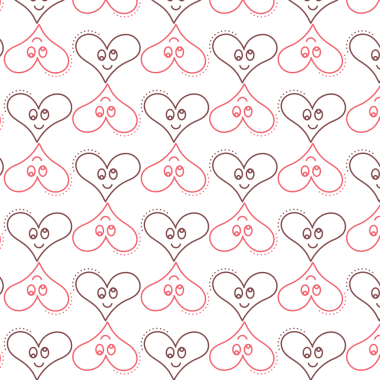 Şeffaf arkaplanda kırmızı kalplerin dijital png çizimi. Ayrı görüntü, renk, şekil ve tasarım arkaplanı.