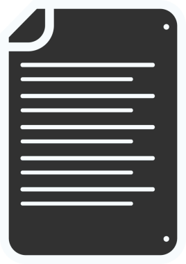 Şeffaf arkaplanda siyah sayfanın dijital png çizimi. Ayrı resim, tasarım arkaplan ve maket.